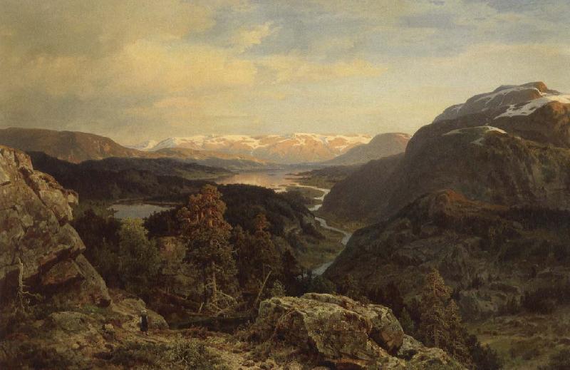 unknow artist norskt berglandskap i afonsta Norge oil painting art